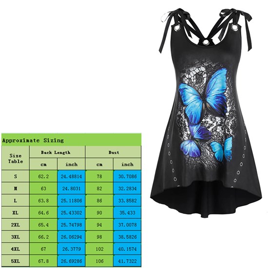 Womens Party Mini Dress Butterfly Pattern Gothic Sleeveless Dress