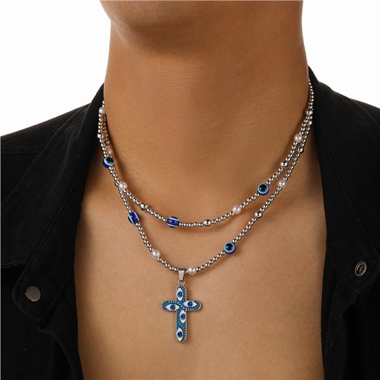 Gothic Evil Eyes Alloy Necklace