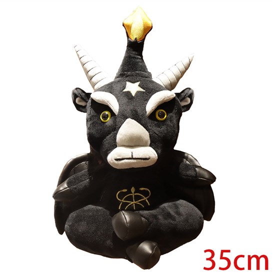Gothic Dark Lord Satanic Goat Stuffed Soft Plush Doll Animal Toy