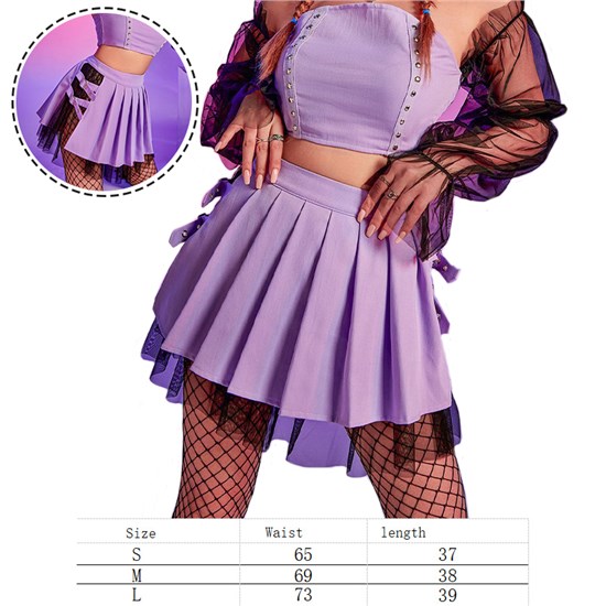 Gothic Purple Skirt Punk Sexy Mini Skirts