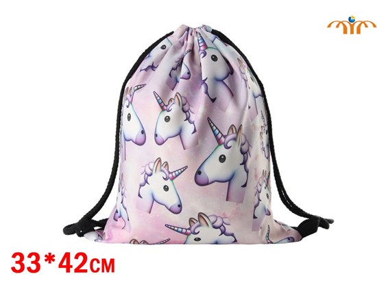 Anime Unicorn Drawstring Bag