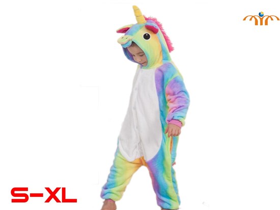  Unicorn Children’s Colorful Kigurumi Onesie Cosplay Animal Jumpsuit Costume