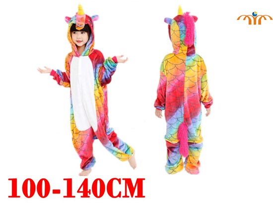 Unicorn Children's Kigurumi Onesie Cosplay Animal Jumpsuit Costume