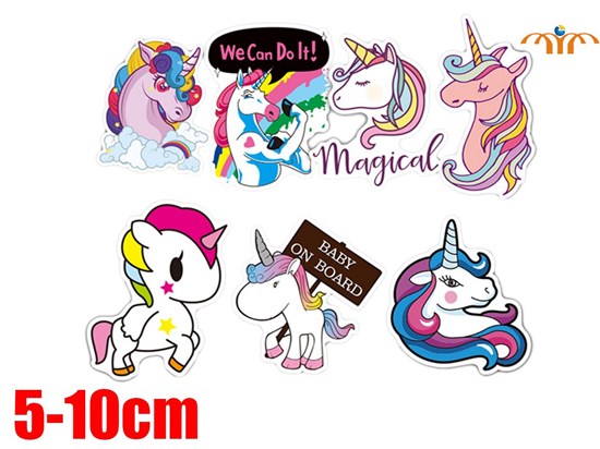 Anime Unicorn Stickers Set
