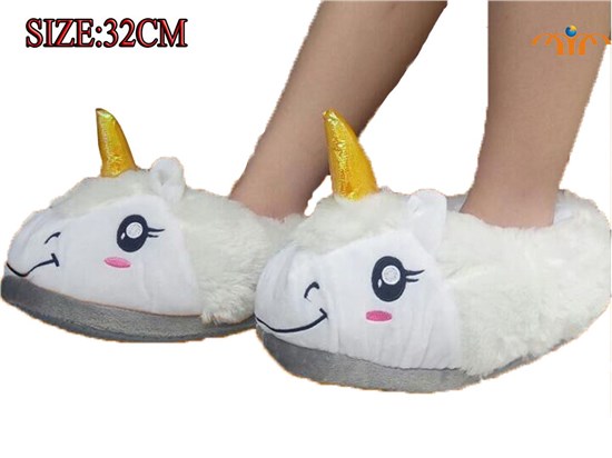 Anime Unicorn Plush Slipper