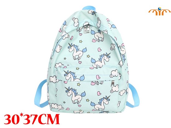 Anime Unicorn Canvas Backpack Bag
