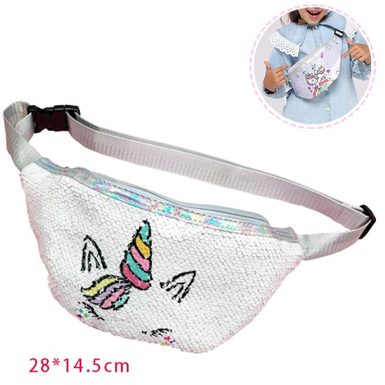 Sequin Unicorn Fanny Pack Waist Bag