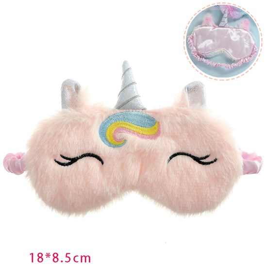 Unicorn Pink Plush Eyepatch