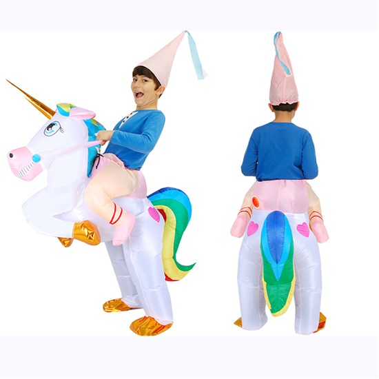 Unicorn Child Inflatable Costume Unicorn Halloween Blow up Costumes