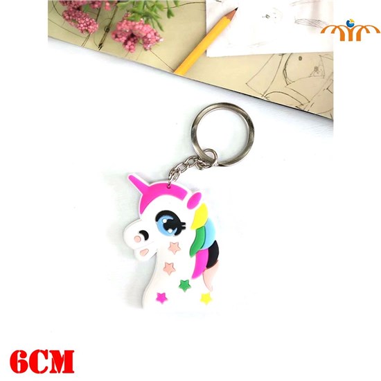 Anime Unicorn Soft Plastic Keychain