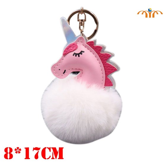Anime Unicorn Soft Plastic Keychain