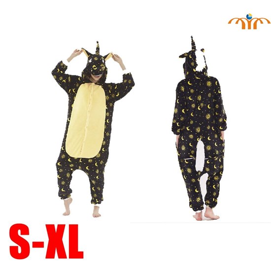 Unisex Adult Unicorn Kigurumi Onesie Cosplay Animal Jumpsuit Costume
