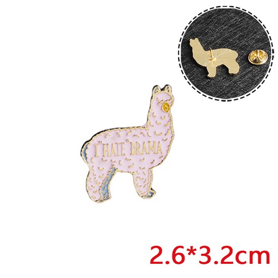 Alpaca Llama Cute Animal Enamel Pin Brooch Badge