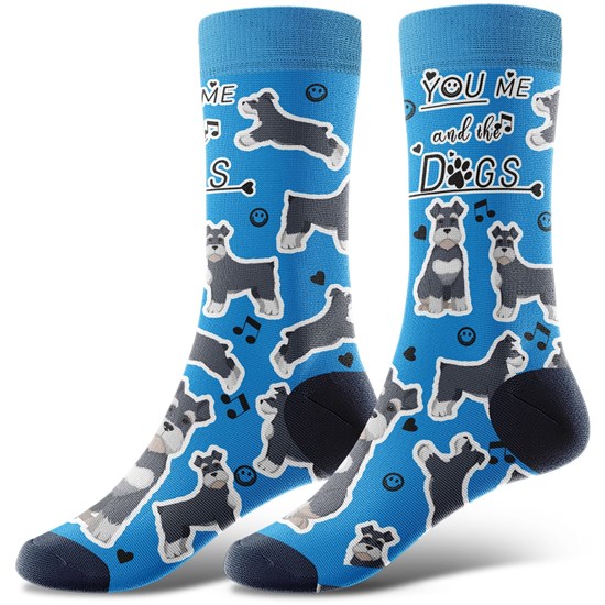 Novelty Schnauzer Socks Funny Pet Dog Socks