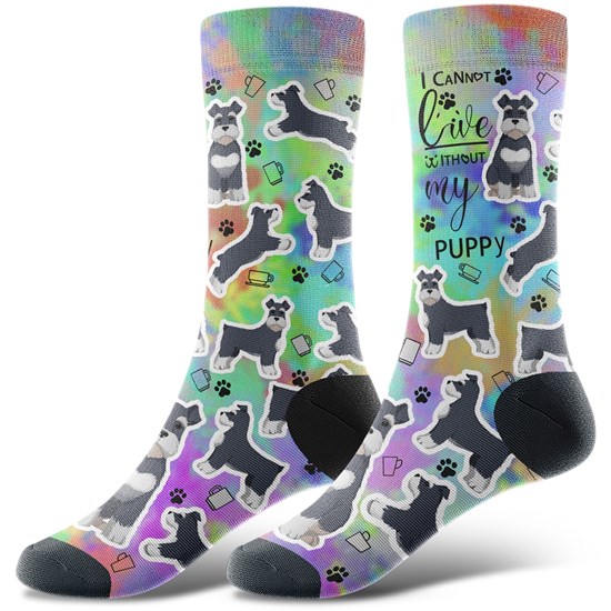 Novelty Schnauzer Socks Funny Pet Dog Socks