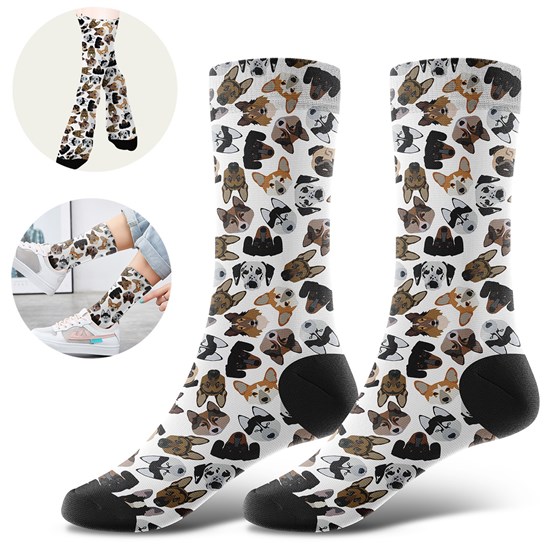 Cute Funny Novelty Husky Socks Women Men Cotton Animals Socks