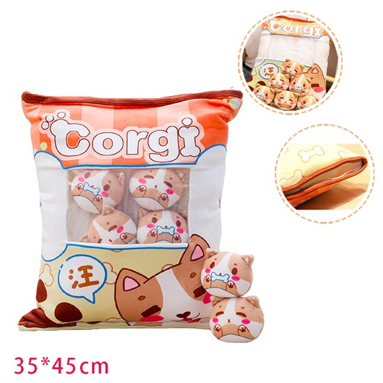 Corgi Snack Pillow Pudding Decorative Stuffed Animal Dolls