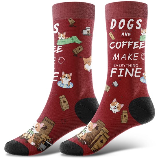 Novelty Corgi Socks Funny Pet Dog Socks