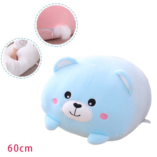 Blue Bear Stuffed Animal Soft Plush Hugging Pillow Toy Gifts for Kids
