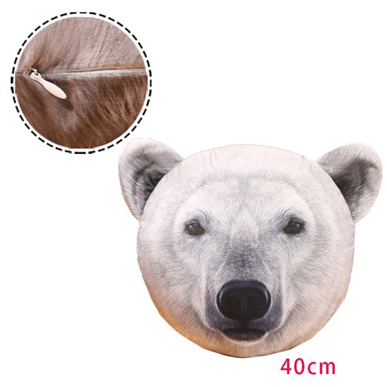 Polar Bear 3D Soft Plush Pillow Stuffed Toy