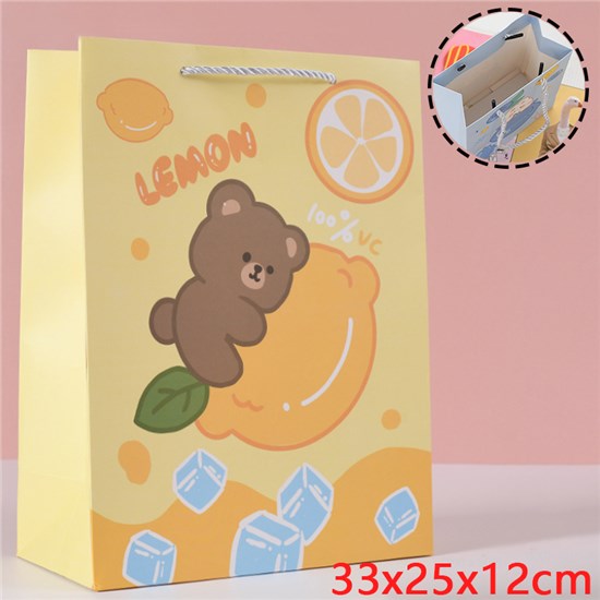 Cartoon Bear Paper Bag Gift Bag Treat Bag Goodie Bag