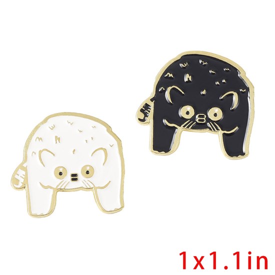 Funny Bear Enamel Pins Brooch Badge Set