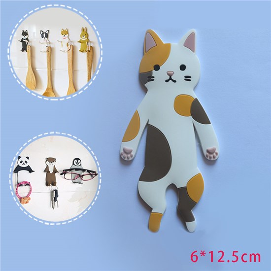 Cat Animal Decorative Cute Wall Hooks