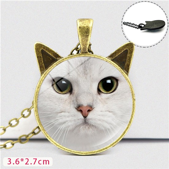 Cat Time Gem Necklace