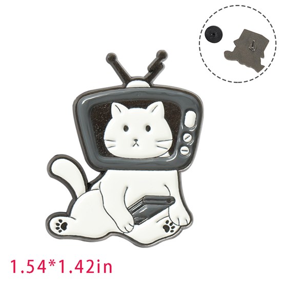 Cute Cartoon Animal Cats Enamel Pin Brooch
