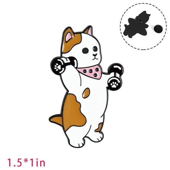 Cute Cartoon Animal Cat Enamel Pin Brooch