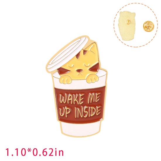 Cute Cartoon Animal Cat Enamel Pin Brooch