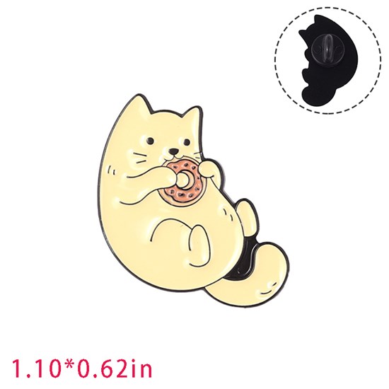 Cute Cartoon Animal Cat Enamel Pin Brooch