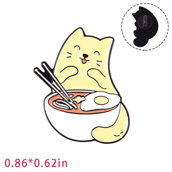 Cute Cartoon Animal Cat Enamel Pin Brooch