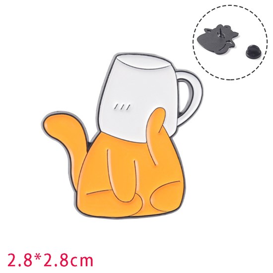 Cute Cartoon Animal Cat Enamel Pin Brooch