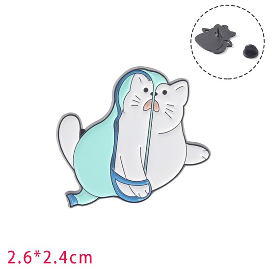 Cute Cartoon Animal Cat Enamel Pin Brooch