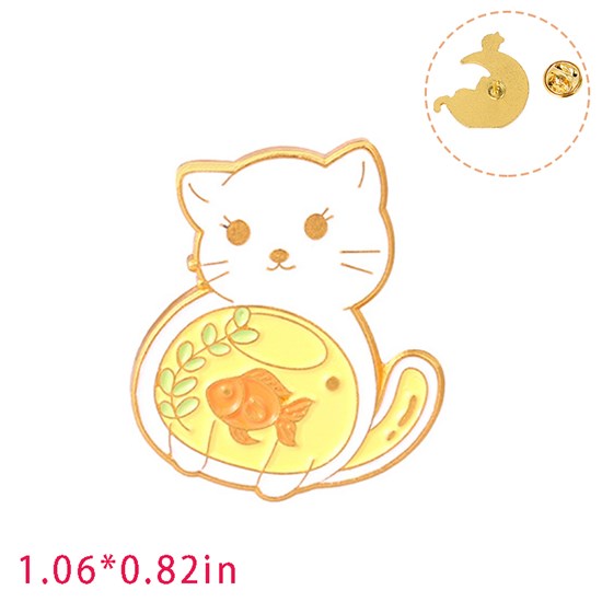 Cute Cartoon Animal Cat Enamel Pin Brooch