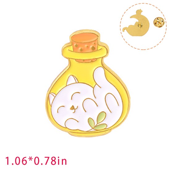 Cute Cartoon Animal Cat Enamel Pin Brooch