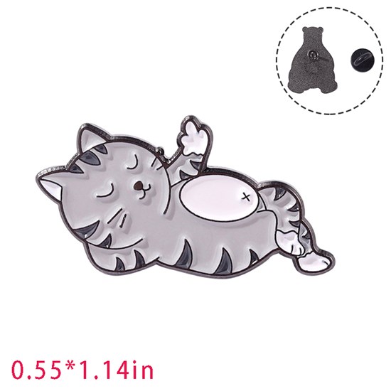 Cute Cartoon Animal Cat Enamel Pin Brooch