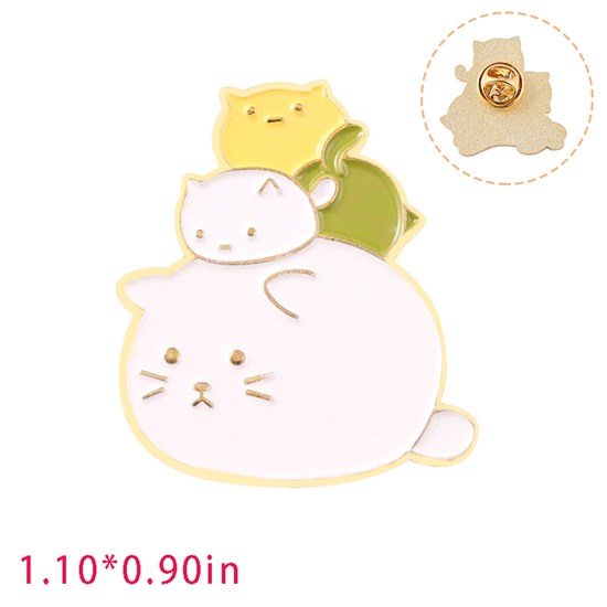 Cute Cartoon Animal Funny Cat Enamel Pin Brooch