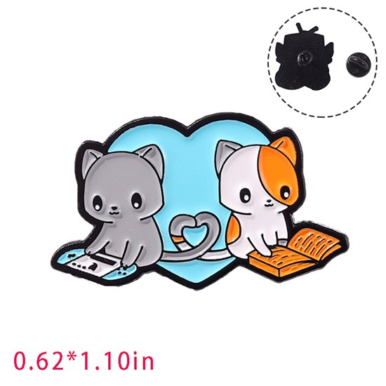 Cute Cartoon Animal Funny Cat Enamel Pin Brooch