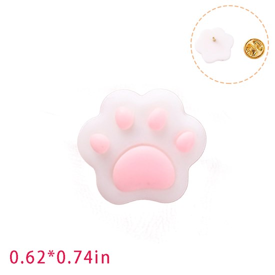 Cute Cartoon Animal Cat Paw Enamel Pin Brooch