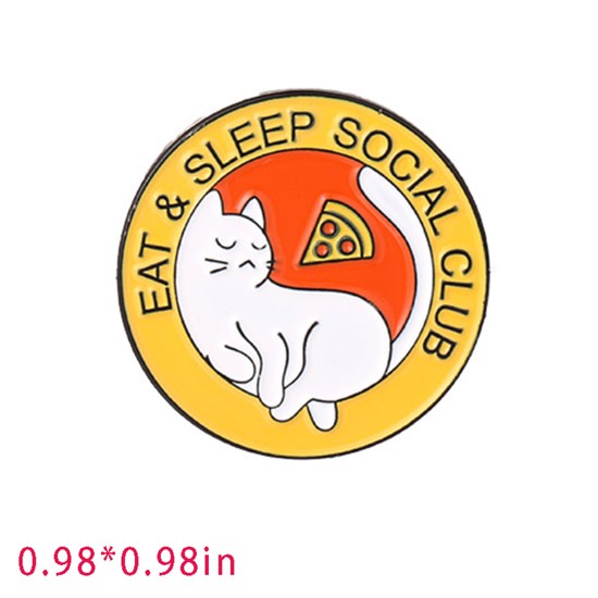 Cute Cartoon Animal Funny Cat Enamel Pin Brooch