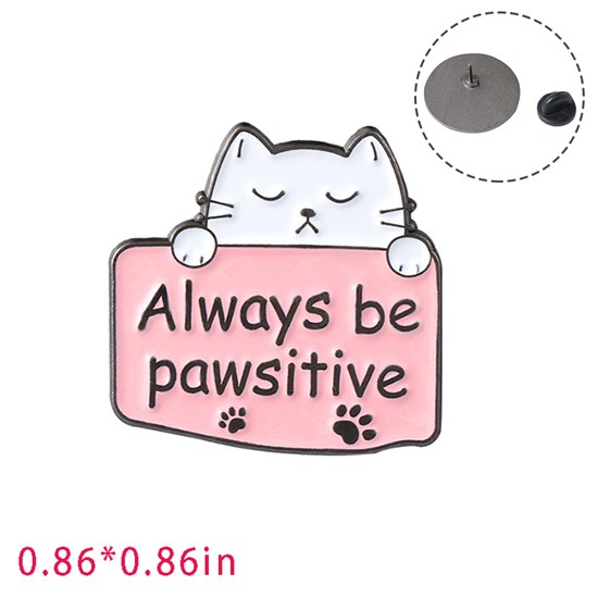 Cute Cartoon Animal Cat Enamel Pin Brooch