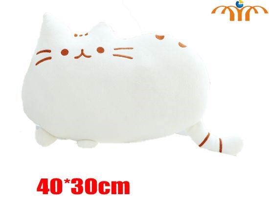 Cat Anime White Pillow