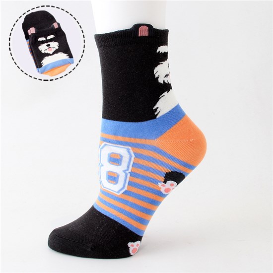 Schnauzer Womens Dog Socks Cute Animal Cotton Ankle Sock Funny Colorful Novelty Sox Women Gift