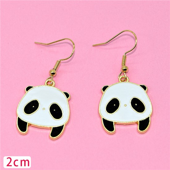 Cute Panda Alloy Earring