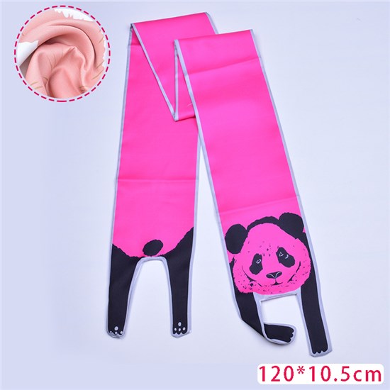 Panda 3D Cute Animal Handbag Handle Wrap Skinny Scarf for Women