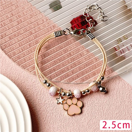 Pink Cat Paw Bracelet