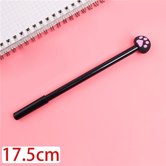 Cute Black Cat Paw Gel Pen