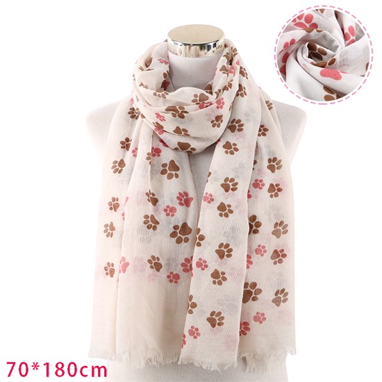 Cat Paw Scarf for Women Head Wrap Scarves 